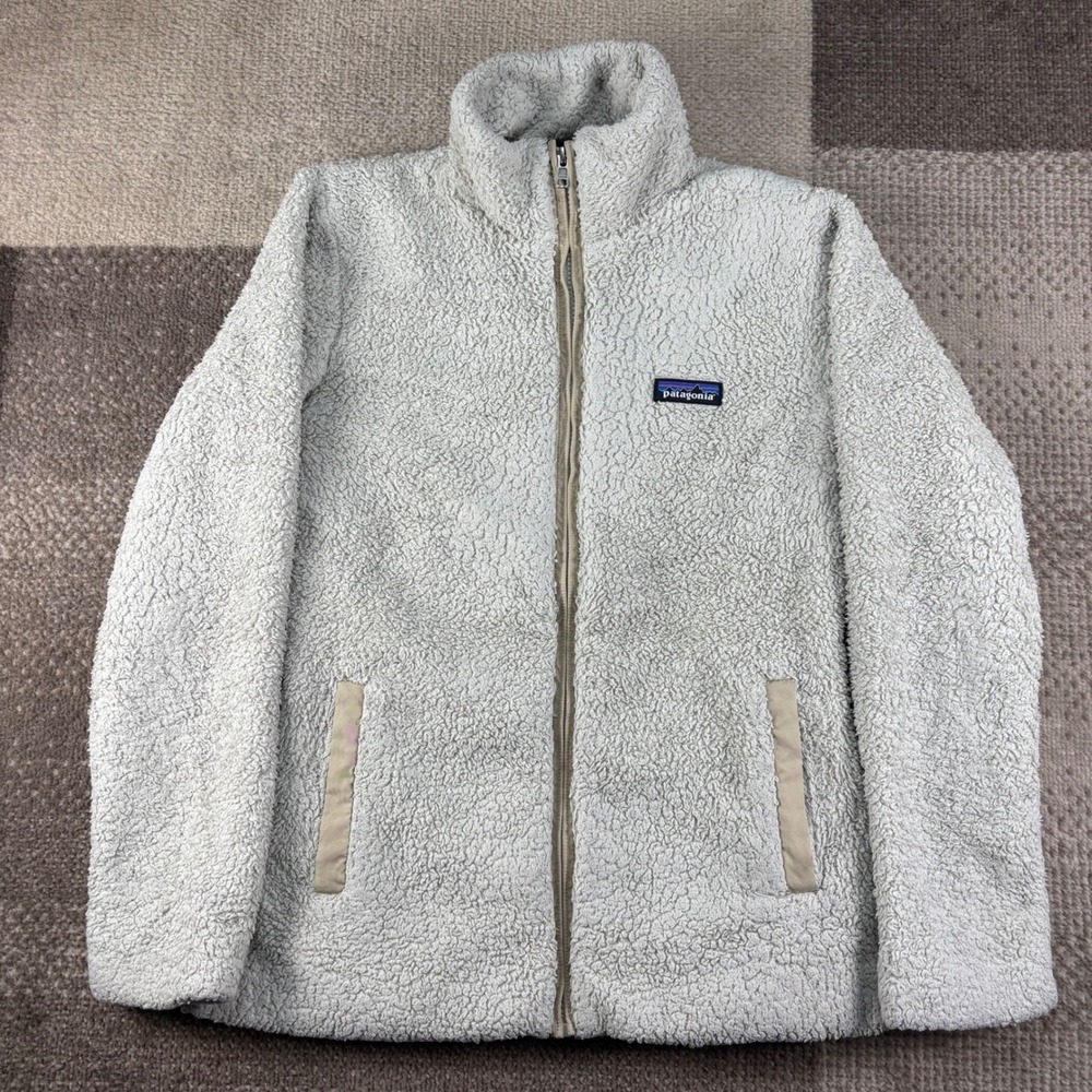 Patagonia Womens Los Gatos Full Zip Fleece Jacket Birch White XS 25210FA15
